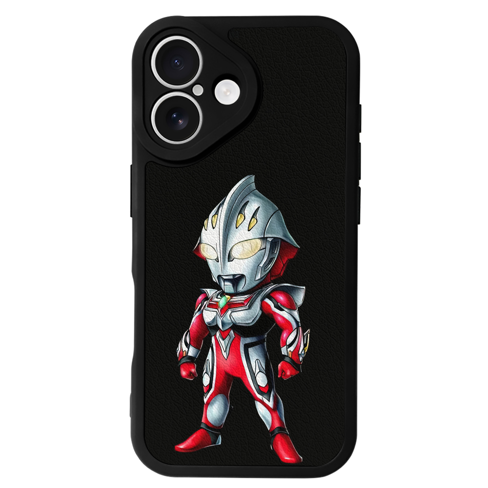 （画像用） ウルトラマン Ultraman 【iPhone 16シリーズ対応】シリコンスマホケース（レザー調） 材質：シリコン